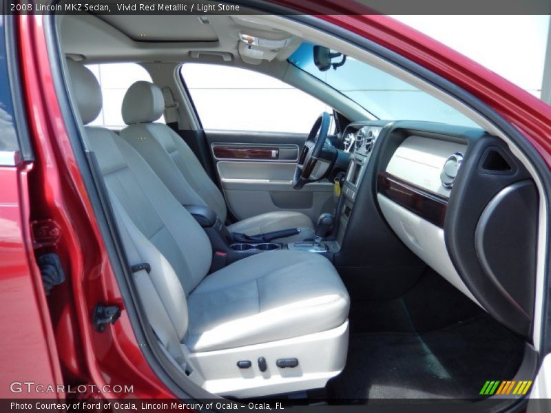 Vivid Red Metallic / Light Stone 2008 Lincoln MKZ Sedan