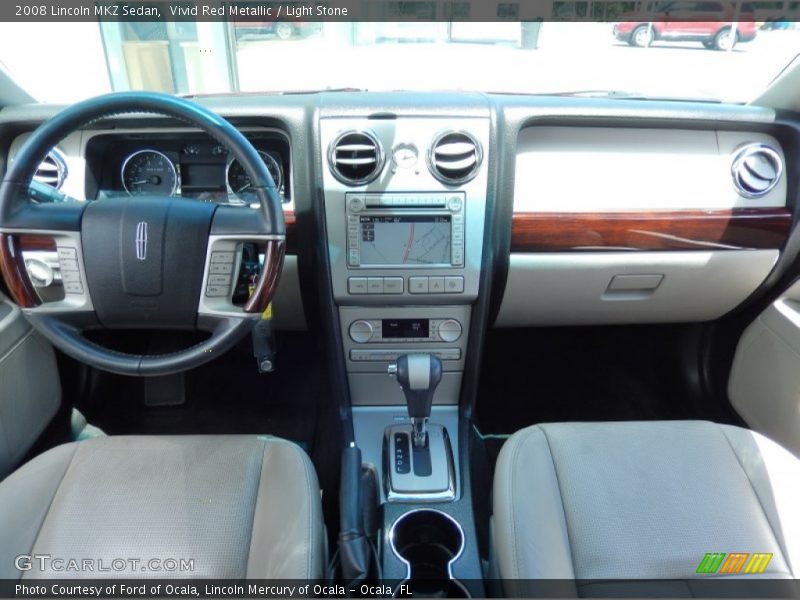 Vivid Red Metallic / Light Stone 2008 Lincoln MKZ Sedan