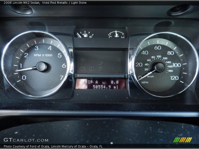 Vivid Red Metallic / Light Stone 2008 Lincoln MKZ Sedan