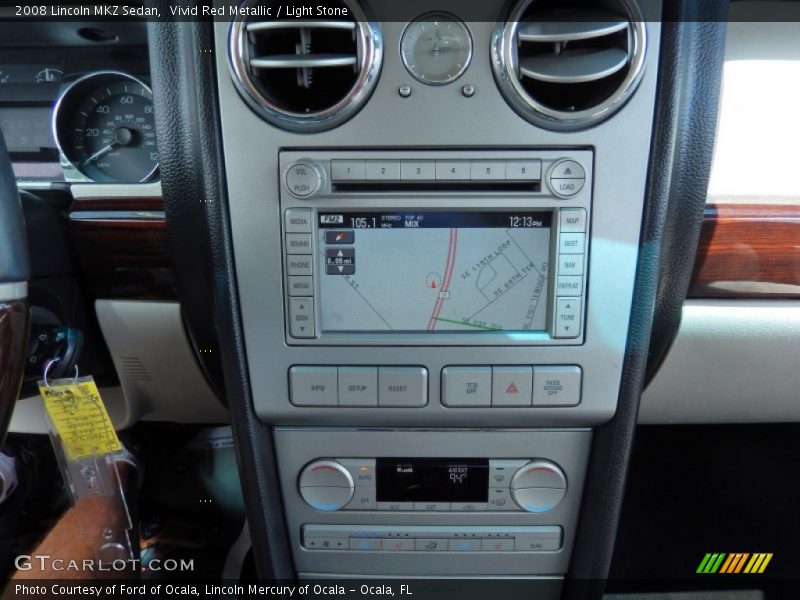 Vivid Red Metallic / Light Stone 2008 Lincoln MKZ Sedan
