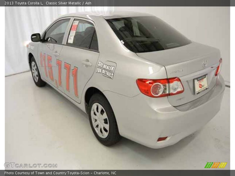 Classic Silver Metallic / Ash 2013 Toyota Corolla L