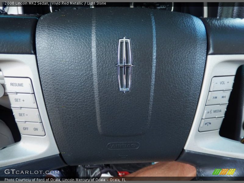 Vivid Red Metallic / Light Stone 2008 Lincoln MKZ Sedan