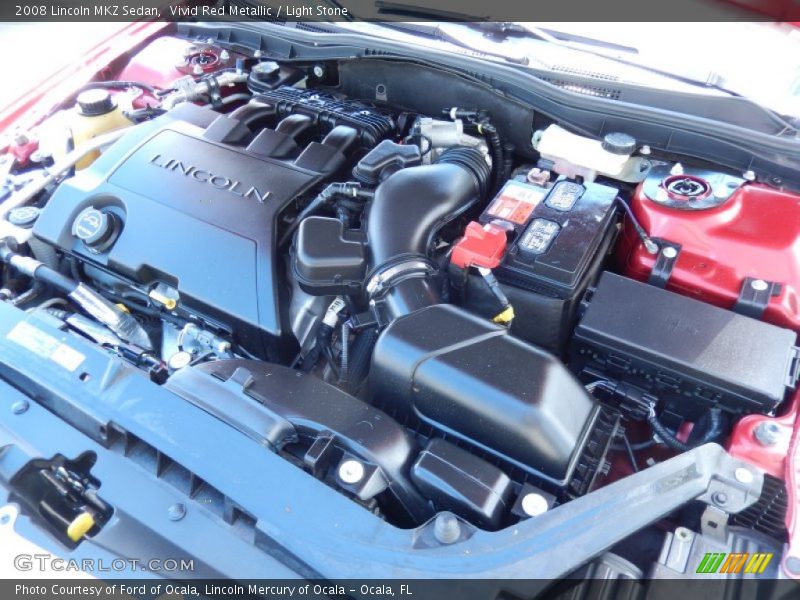 Vivid Red Metallic / Light Stone 2008 Lincoln MKZ Sedan