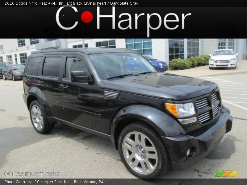 Brilliant Black Crystal Pearl / Dark Slate Gray 2010 Dodge Nitro Heat 4x4