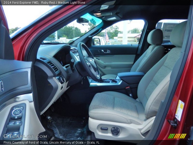 Front Seat of 2014 Explorer FWD