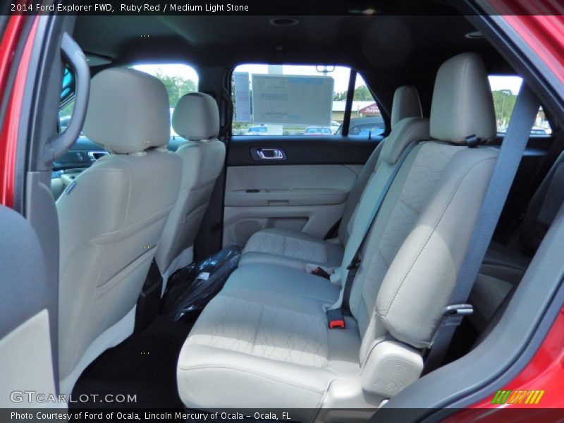 Rear Seat of 2014 Explorer FWD