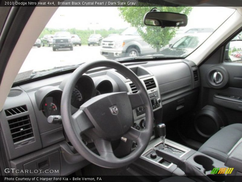 Brilliant Black Crystal Pearl / Dark Slate Gray 2010 Dodge Nitro Heat 4x4
