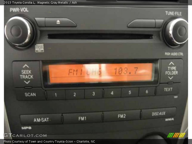 Magnetic Gray Metallic / Ash 2013 Toyota Corolla L