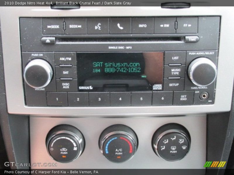 Brilliant Black Crystal Pearl / Dark Slate Gray 2010 Dodge Nitro Heat 4x4