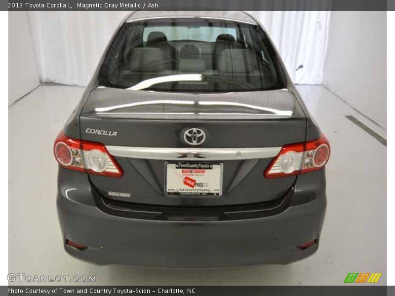Magnetic Gray Metallic / Ash 2013 Toyota Corolla L