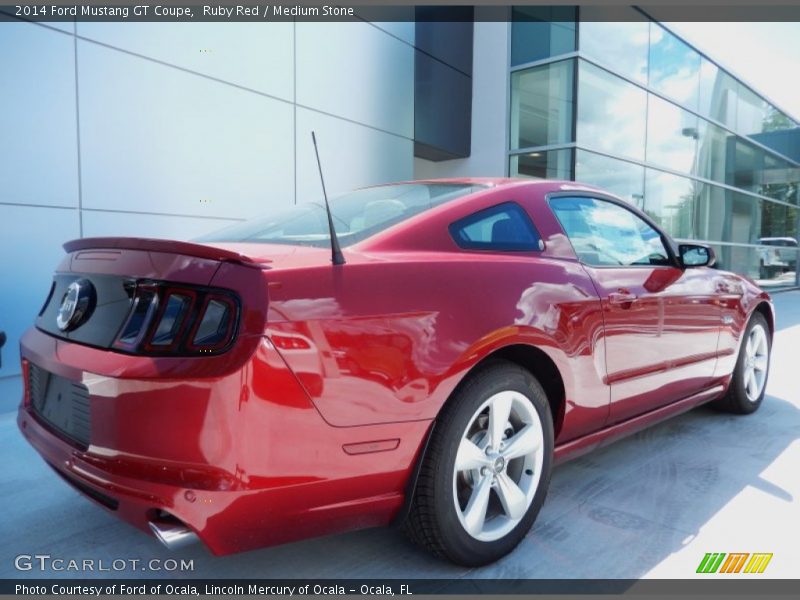 Ruby Red / Medium Stone 2014 Ford Mustang GT Coupe