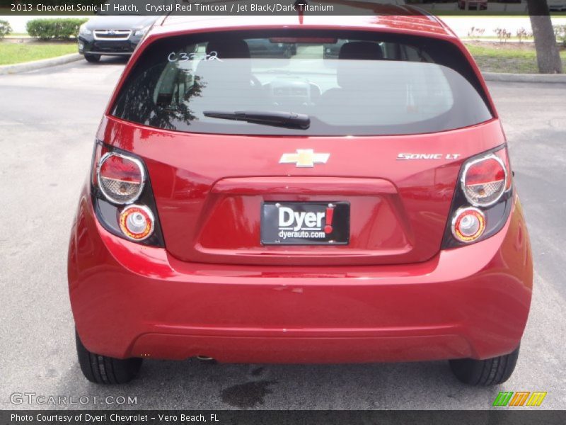 Crystal Red Tintcoat / Jet Black/Dark Titanium 2013 Chevrolet Sonic LT Hatch