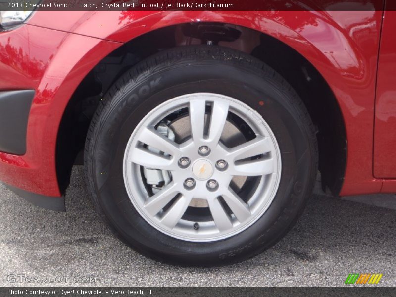 Crystal Red Tintcoat / Jet Black/Dark Titanium 2013 Chevrolet Sonic LT Hatch