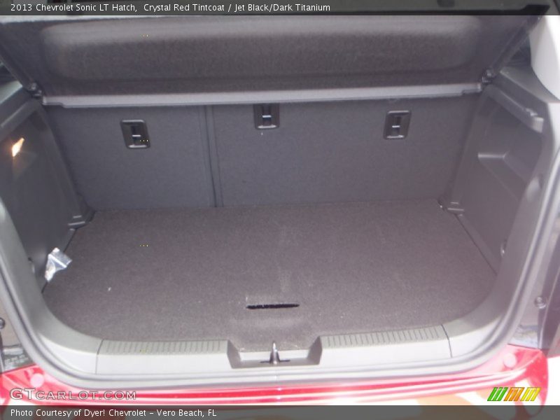 Crystal Red Tintcoat / Jet Black/Dark Titanium 2013 Chevrolet Sonic LT Hatch