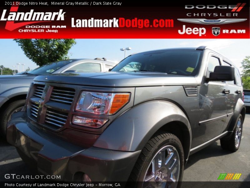 Mineral Gray Metallic / Dark Slate Gray 2011 Dodge Nitro Heat