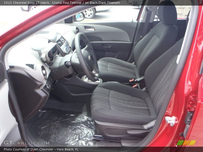 Crystal Red Tintcoat / Jet Black/Dark Titanium 2013 Chevrolet Sonic LT Hatch