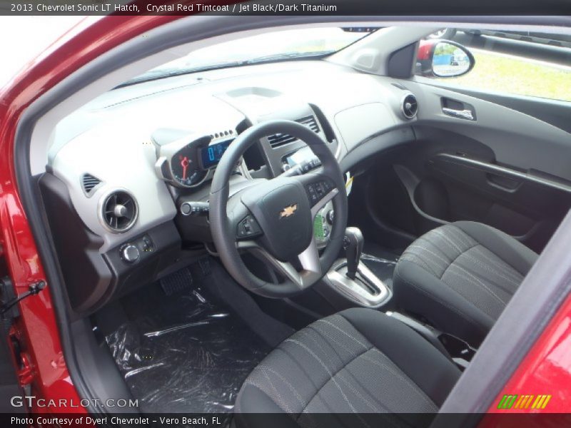 Crystal Red Tintcoat / Jet Black/Dark Titanium 2013 Chevrolet Sonic LT Hatch