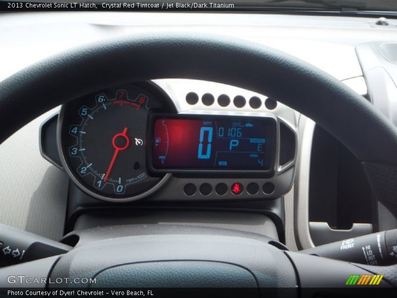 Crystal Red Tintcoat / Jet Black/Dark Titanium 2013 Chevrolet Sonic LT Hatch