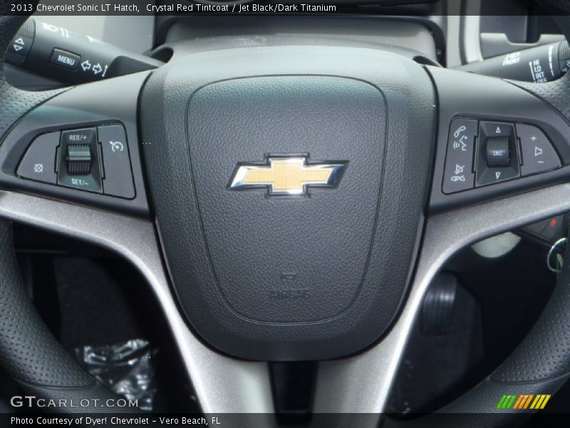 Crystal Red Tintcoat / Jet Black/Dark Titanium 2013 Chevrolet Sonic LT Hatch