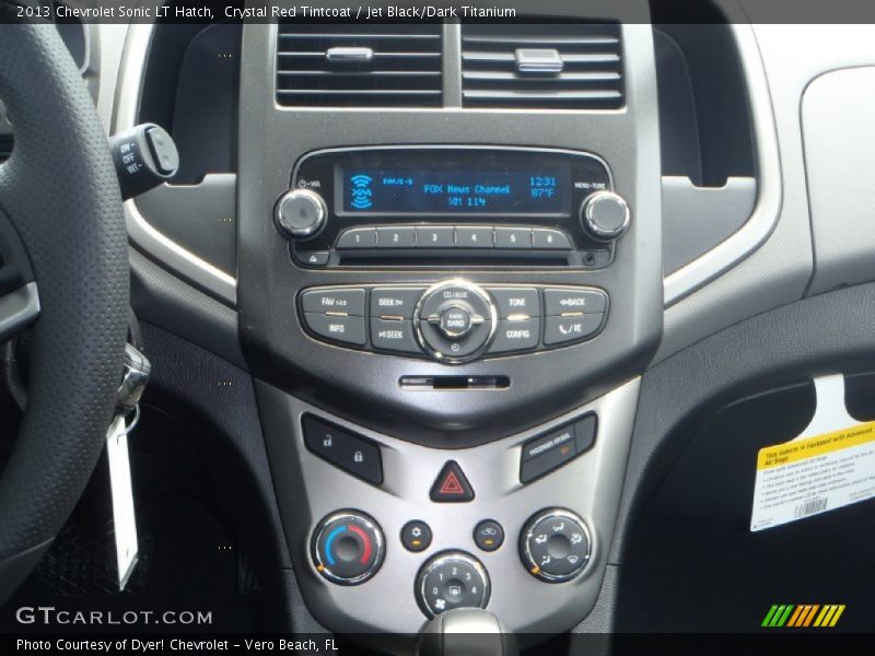 Crystal Red Tintcoat / Jet Black/Dark Titanium 2013 Chevrolet Sonic LT Hatch