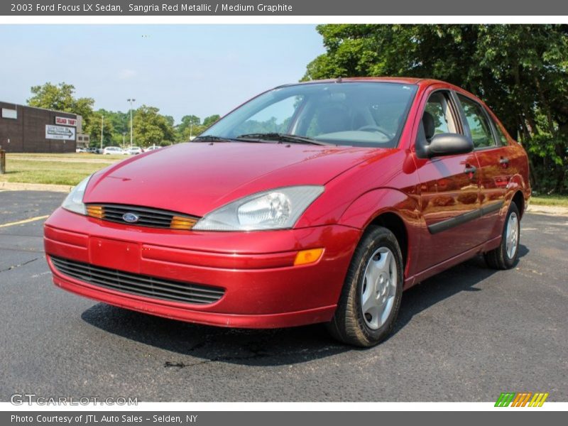 Sangria Red Metallic / Medium Graphite 2003 Ford Focus LX Sedan