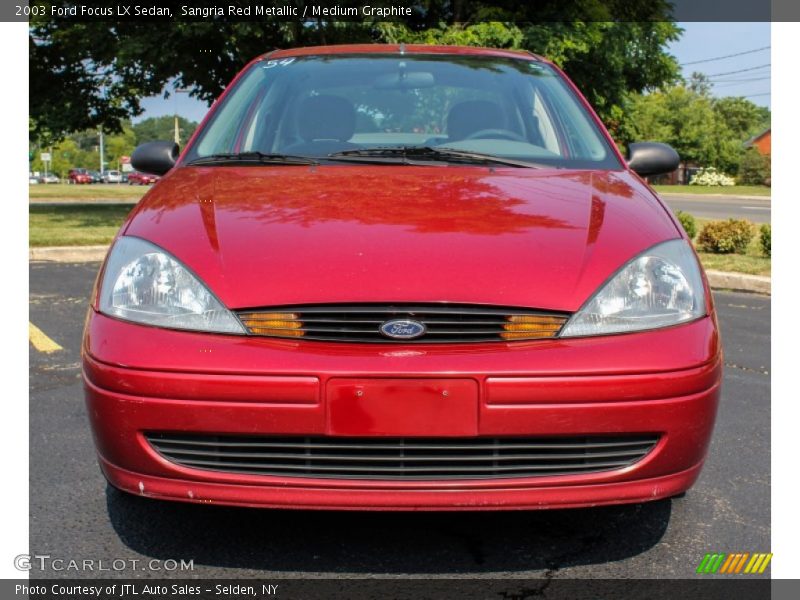 Sangria Red Metallic / Medium Graphite 2003 Ford Focus LX Sedan