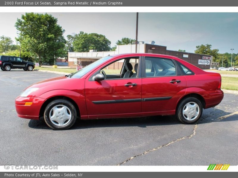 Sangria Red Metallic / Medium Graphite 2003 Ford Focus LX Sedan