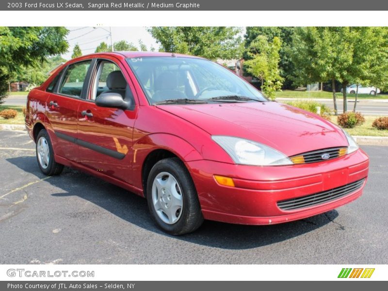 Sangria Red Metallic / Medium Graphite 2003 Ford Focus LX Sedan
