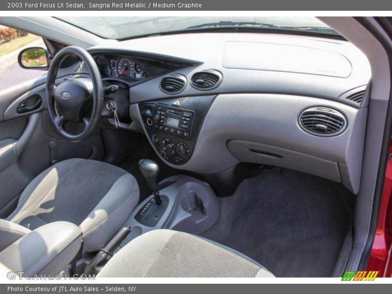 Sangria Red Metallic / Medium Graphite 2003 Ford Focus LX Sedan