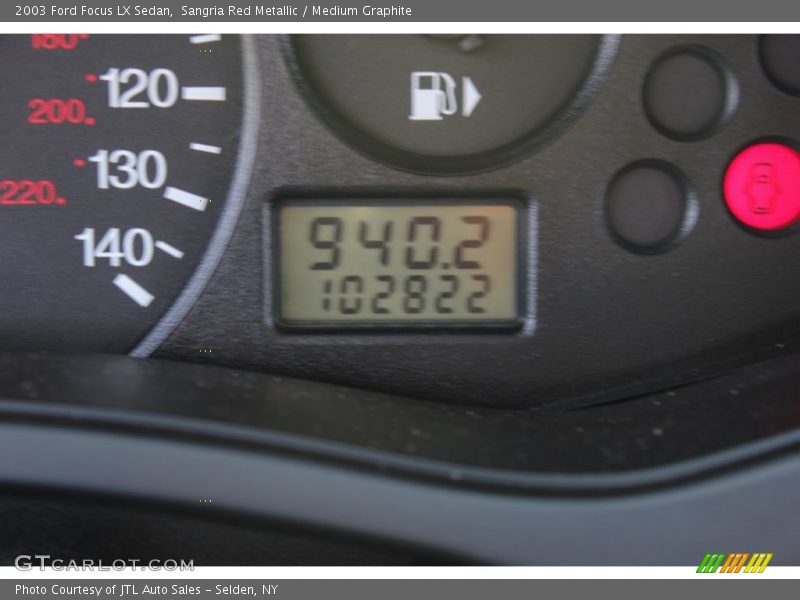 Sangria Red Metallic / Medium Graphite 2003 Ford Focus LX Sedan