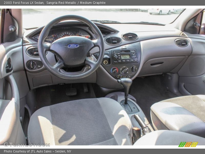 Sangria Red Metallic / Medium Graphite 2003 Ford Focus LX Sedan
