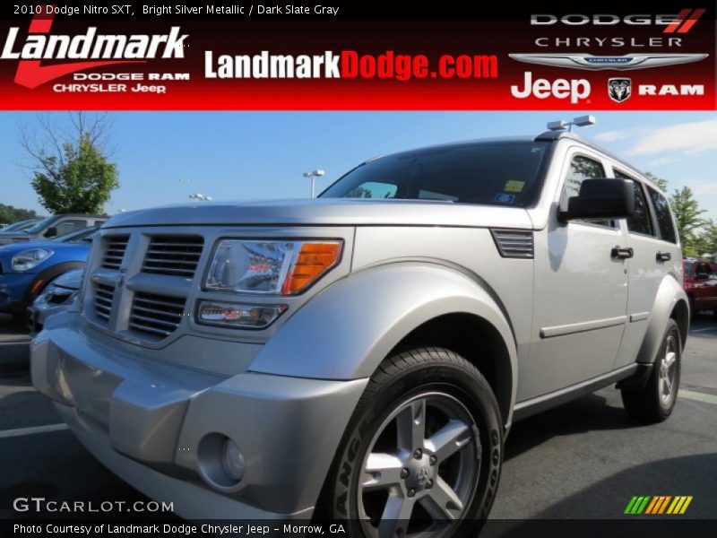 Bright Silver Metallic / Dark Slate Gray 2010 Dodge Nitro SXT