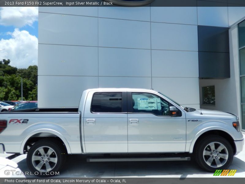 Ingot Silver Metallic / Black 2013 Ford F150 FX2 SuperCrew