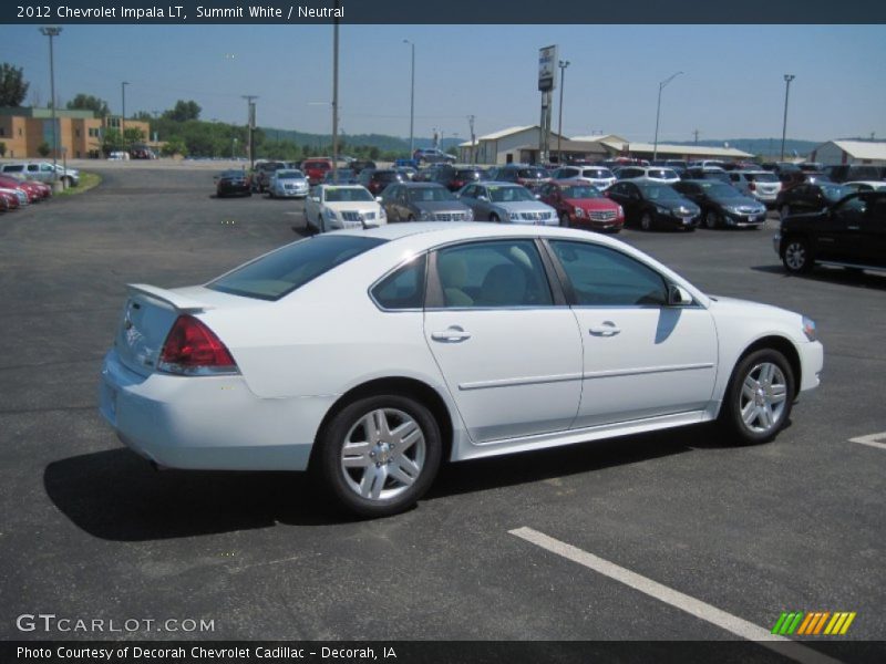 Summit White / Neutral 2012 Chevrolet Impala LT