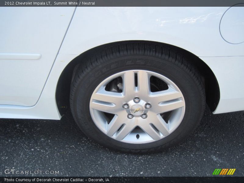 Summit White / Neutral 2012 Chevrolet Impala LT