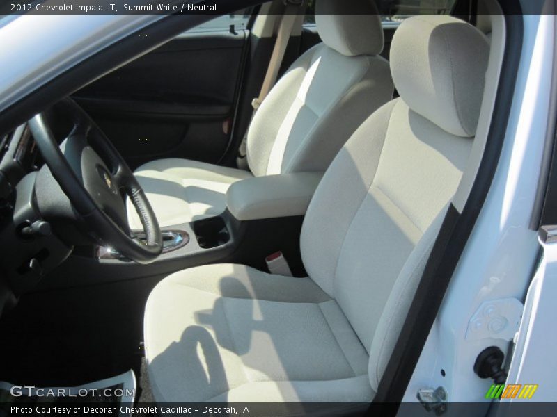 Summit White / Neutral 2012 Chevrolet Impala LT