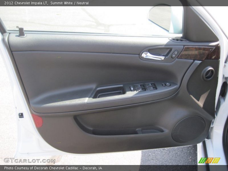 Summit White / Neutral 2012 Chevrolet Impala LT