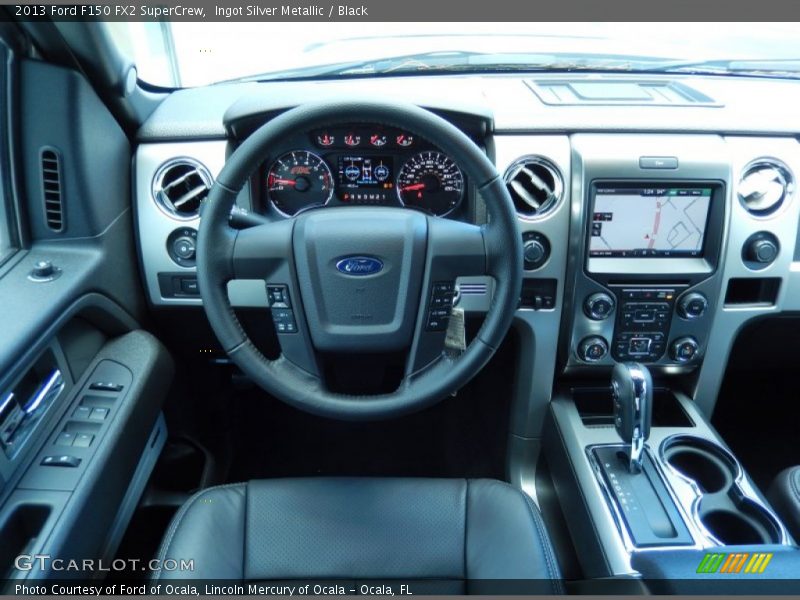 Ingot Silver Metallic / Black 2013 Ford F150 FX2 SuperCrew