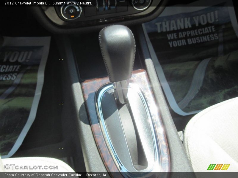 Summit White / Neutral 2012 Chevrolet Impala LT