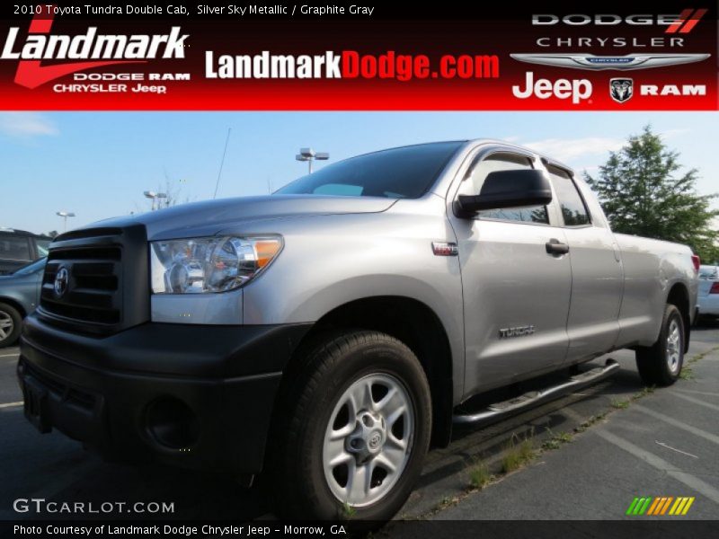 Silver Sky Metallic / Graphite Gray 2010 Toyota Tundra Double Cab