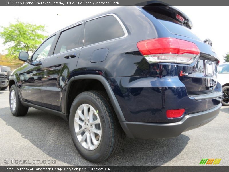 True Blue Pearl / Morocco Black 2014 Jeep Grand Cherokee Laredo