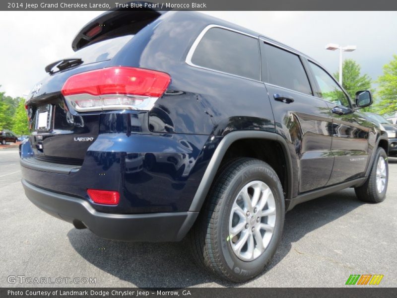 True Blue Pearl / Morocco Black 2014 Jeep Grand Cherokee Laredo