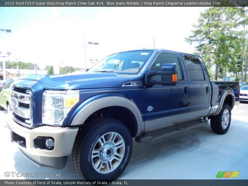 Blue Jeans Metallic / King Ranch Chaparral Leather/Adobe Trim 2013 Ford F350 Super Duty King Ranch Crew Cab 4x4