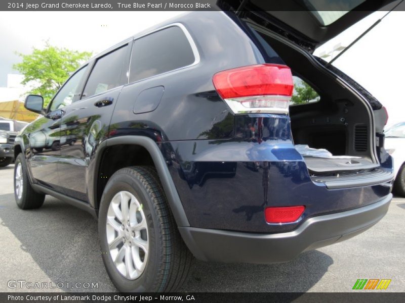 True Blue Pearl / Morocco Black 2014 Jeep Grand Cherokee Laredo