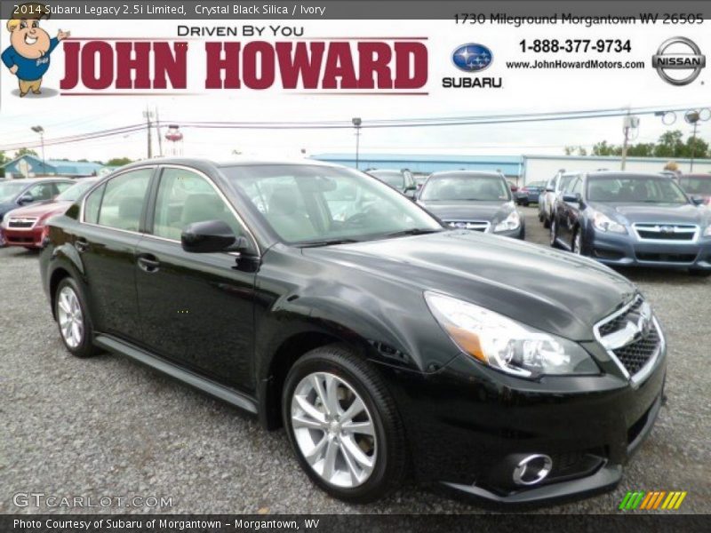 Crystal Black Silica / Ivory 2014 Subaru Legacy 2.5i Limited