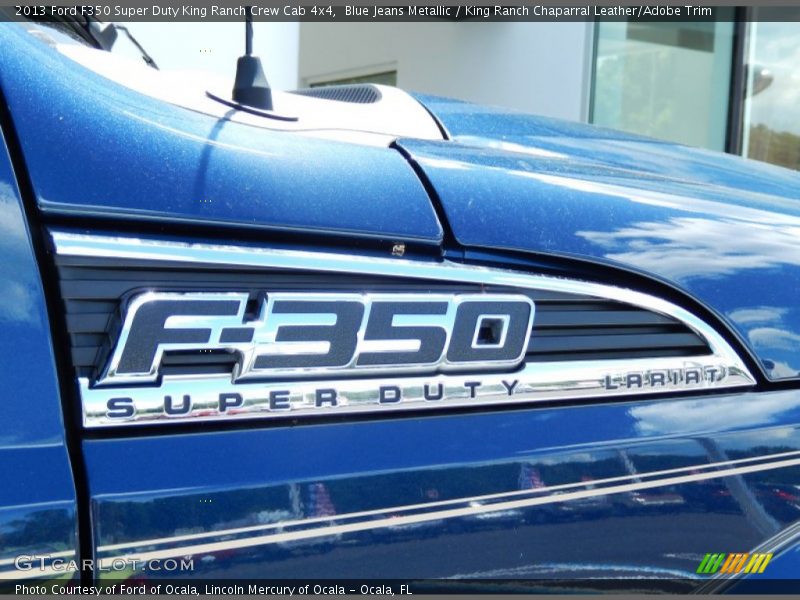 Blue Jeans Metallic / King Ranch Chaparral Leather/Adobe Trim 2013 Ford F350 Super Duty King Ranch Crew Cab 4x4