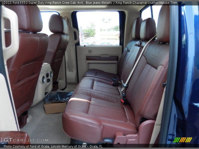 Rear Seat of 2013 F350 Super Duty King Ranch Crew Cab 4x4