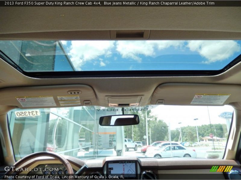 Blue Jeans Metallic / King Ranch Chaparral Leather/Adobe Trim 2013 Ford F350 Super Duty King Ranch Crew Cab 4x4