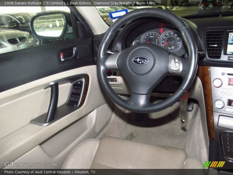 Diamond Gray Metallic / Warm Ivory 2008 Subaru Outback 2.5i Limited L.L.Bean Edition