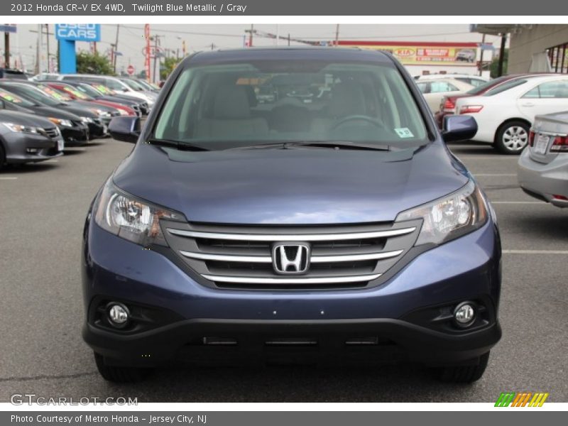 Twilight Blue Metallic / Gray 2012 Honda CR-V EX 4WD